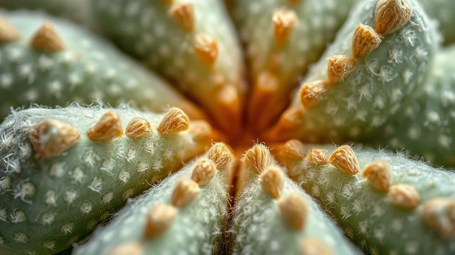 Microscopic texture of the agave cactus fibers of the sacred tilma