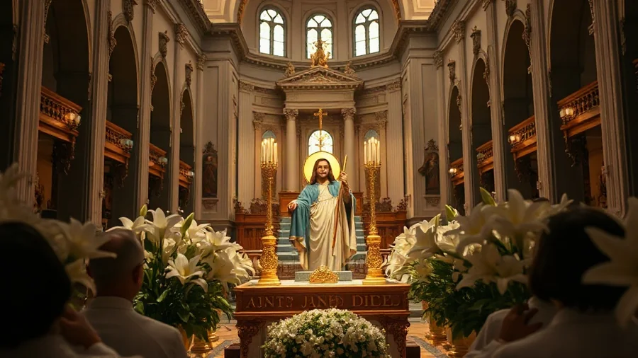 Shrine and relics of Saint Juan Diego at the Basilica of Guadalupe