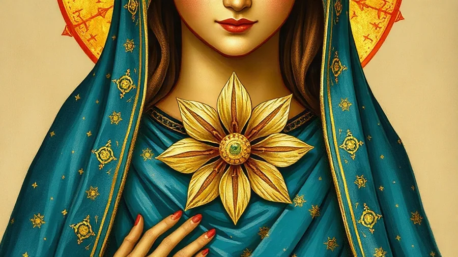 Iconografía y simbolismo de El Significado Espiritual de Usar un Collar de la Virgen de Guadalupe Todos los Días