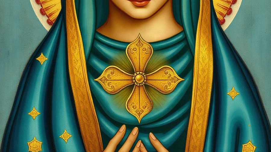 Iconografía y simbolismo de Los Símbolos Sagrados en la Imagen de la Virgen de Guadalupe: Guía Visual del Ayate
