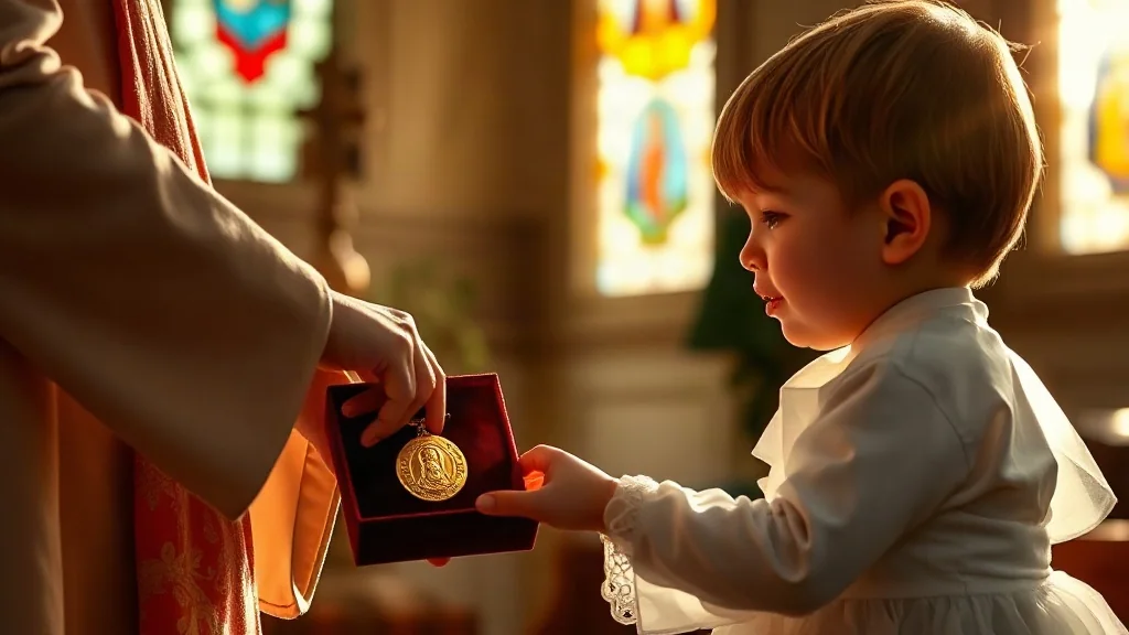 Medallas de la Virgen de Guadalupe para Bautizo de Bebé y Niños: Regalo de Padrinos